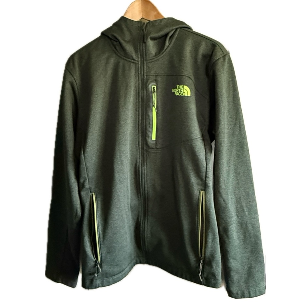 The North Face Green full Zip hoodie/sweatshirt Men’s L